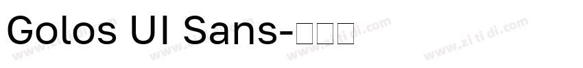 Golos UI Sans字体转换